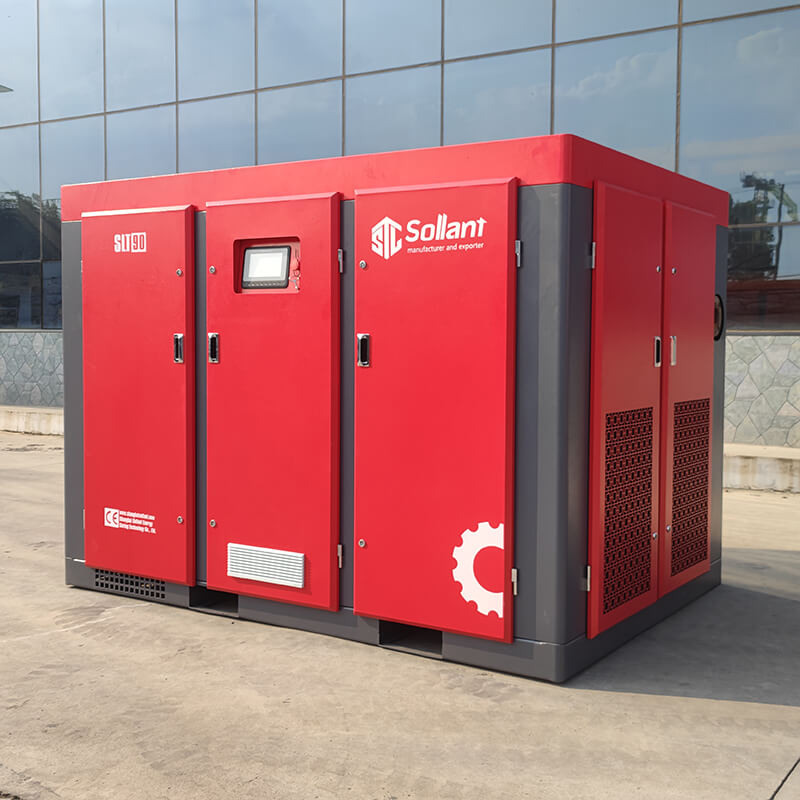 90Kw Screw Air Compressor Industrial Air Compressors SOLLANT Compressor Sollant Machinery Professional Air Compressor Manufacturer