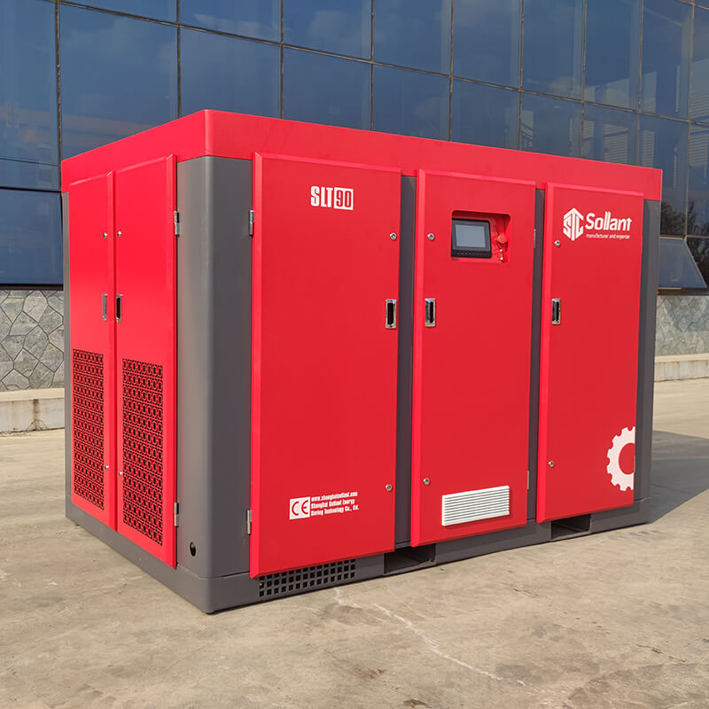 90Kw Screw Air Compressor Industrial Air Compressors SOLLANT Compressor Sollant Machinery Professional Air Compressor Manufacturer
